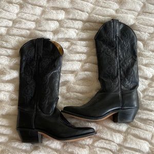 Wrangler Cowboy Boots black leather